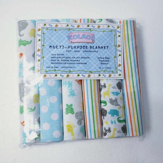 6 Piece Cotton Flannel Receiving Set