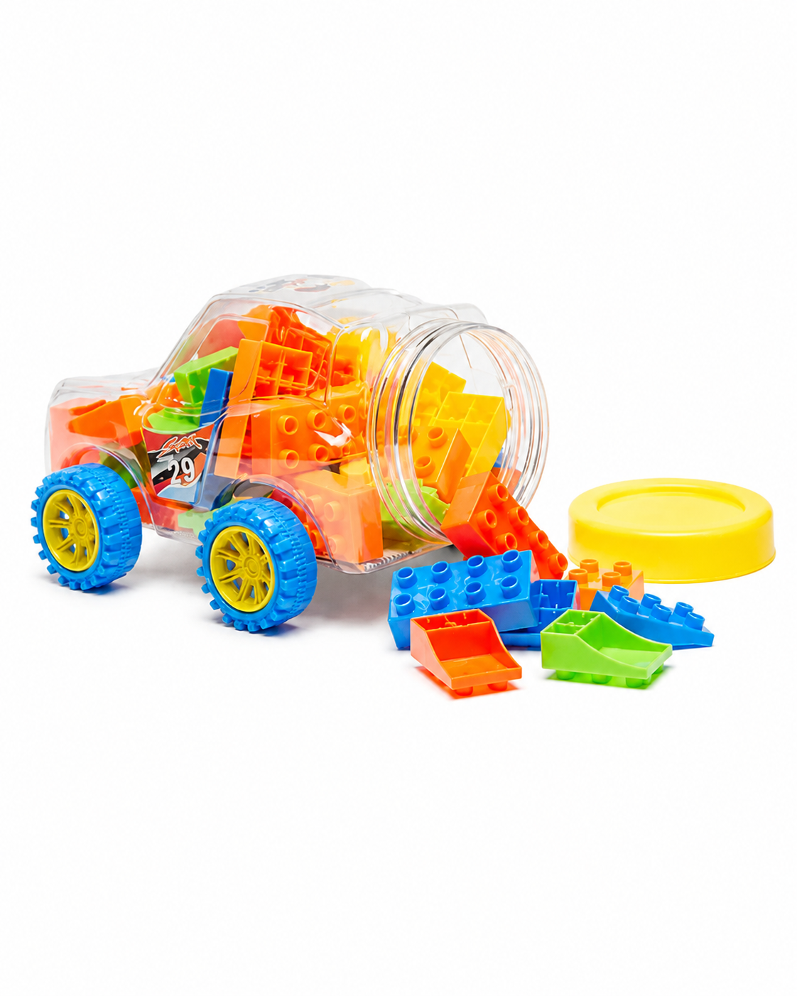 Colorful Building Blocks Set in a Car Toy