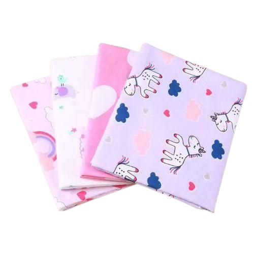 4 Piece Soft Cotton Flannel Receiving Set
