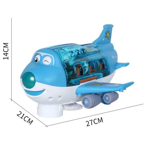 Smiling Airliner Toy Plane with Lights, Music & Auto Movement