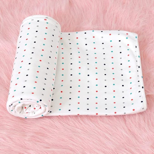 Newborn Dotted Baby Shawls Fleece Soft Warmers