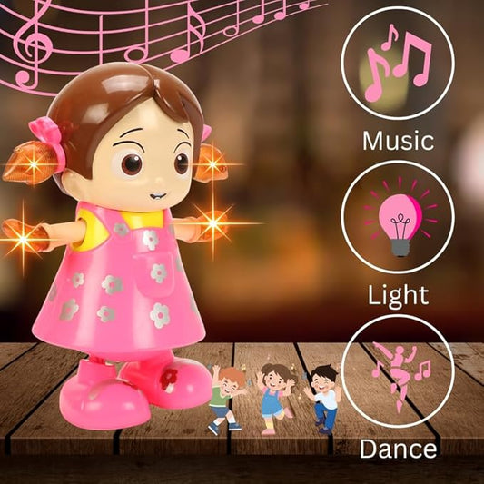 Dance Girl Musical Light-Up Doll – Battery Operated Dancing Toy (22cm)