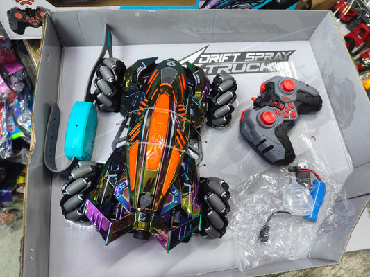 Stunt Drift Spray RC Car with Remote & Hand Gesture Control – 4WD Rechargeable