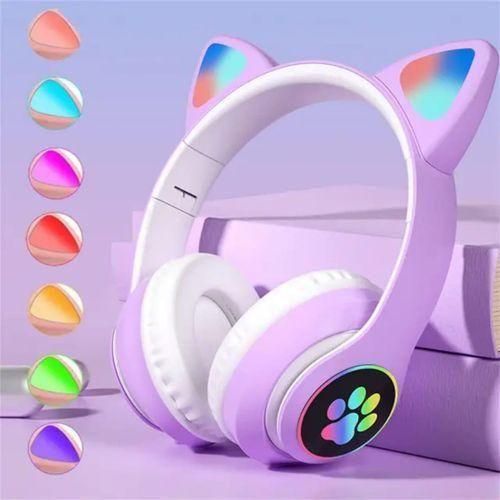 LED Bluetooth Kids Cat Headphone