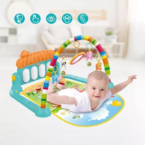 Kids Play Mat With Piano And Hanging Toys