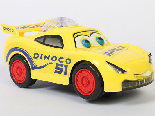 Light-Up Speed Racer Cartoon Car – Battery Operated with Music & Flashing Dome