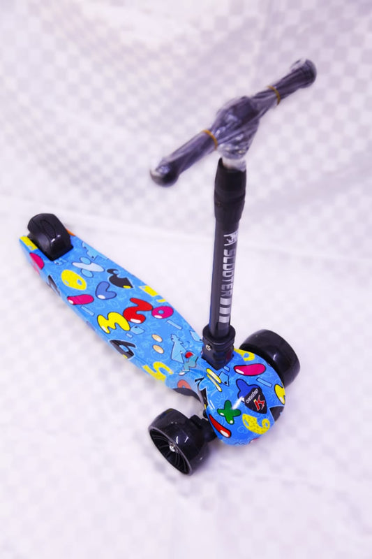 3-Wheel Adjustable Kids Scooter – Graffiti Art Design