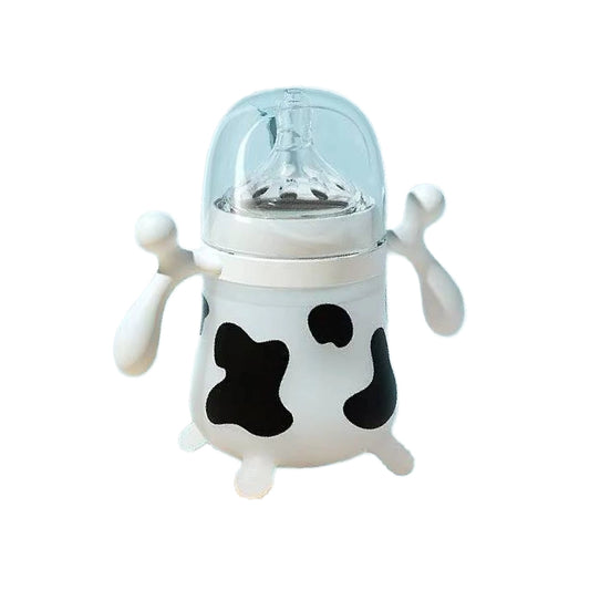 Soft-Grip Silicone Baby Feeding Bottle with Dustproof Cap – 150ml