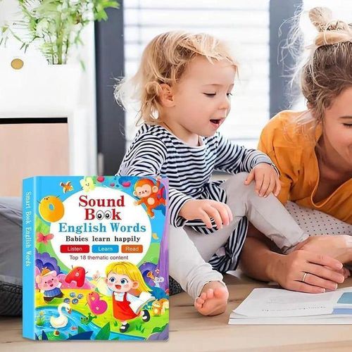 USB Rechargeable English Words Sound Book for Kids