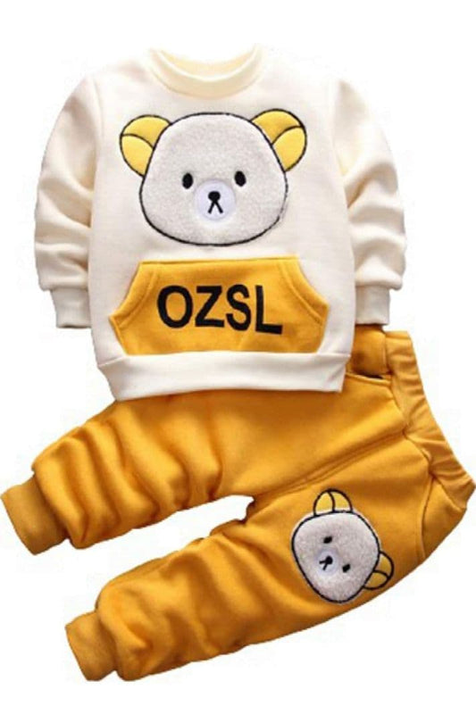 3-Piece Baby Outfit Set | Warm Hoodie, Long Sleeve Top & Pants