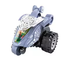 Five-Wheel Stunt Car 360° Rotating Toy – Automatic Flashing Light Car for Kids