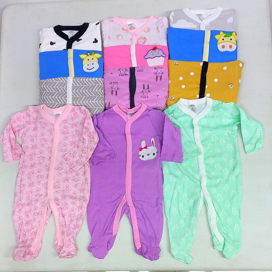 3 Piece Cotton Rompers