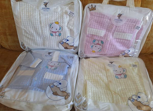 8pcs Unisex Newborn Baby Receiving Set (0-9 Months)