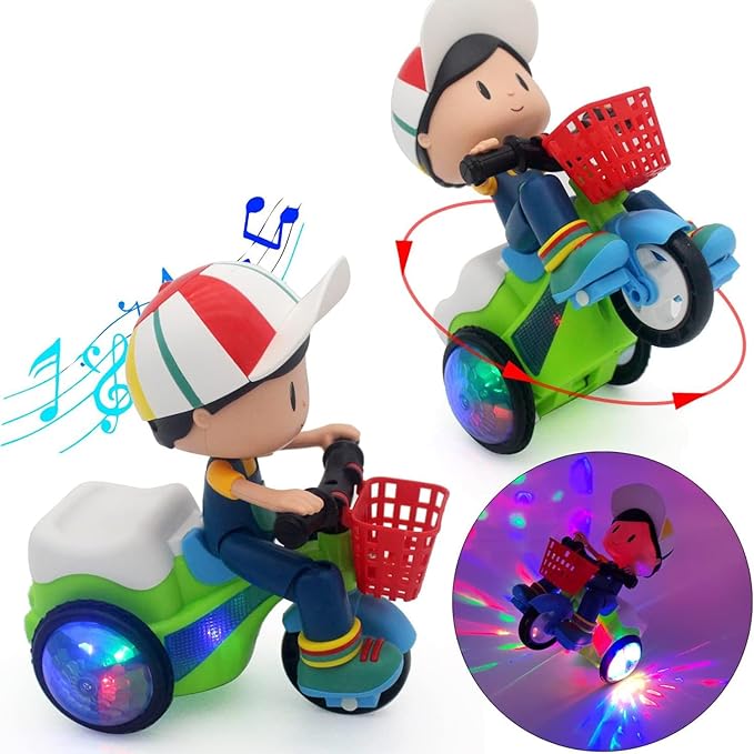 Stunt Tricycle Toy – Lights, Music & 360° Spinning Fun!