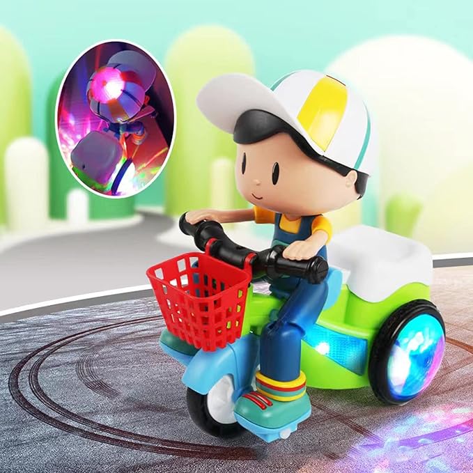 Stunt Tricycle Toy – Lights, Music & 360° Spinning Fun!