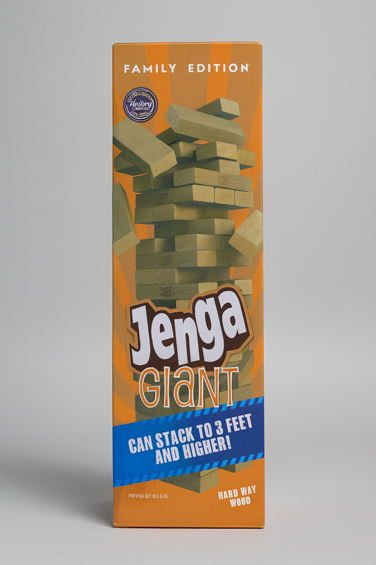 Jenga Giant – Family Edition (Stacks Up to 3 Feet Tall!)