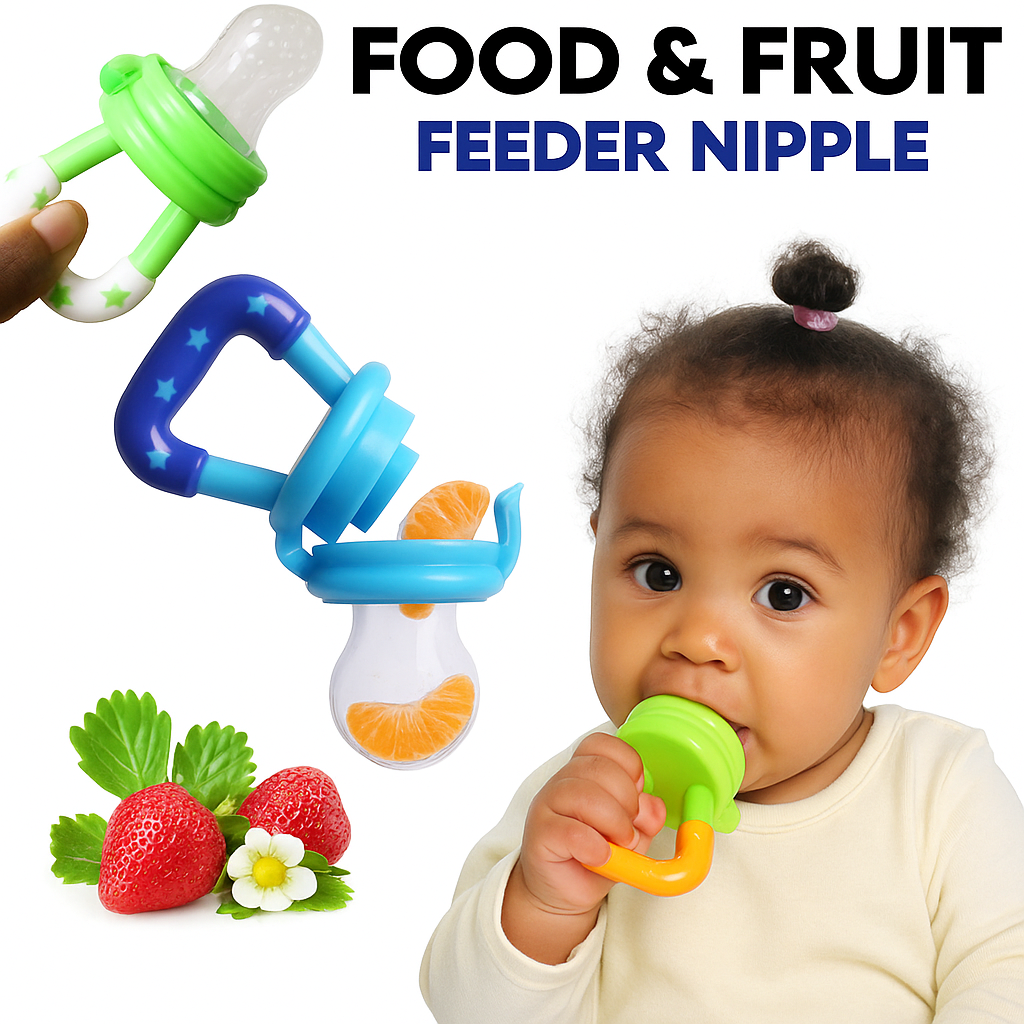 Baby Fruit Feeder Pacifier – Safe Food & Teething Nipple for Infants