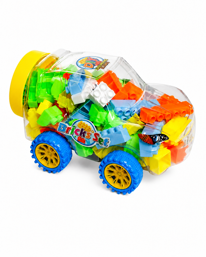 Colorful Building Blocks Set in a Car Toy