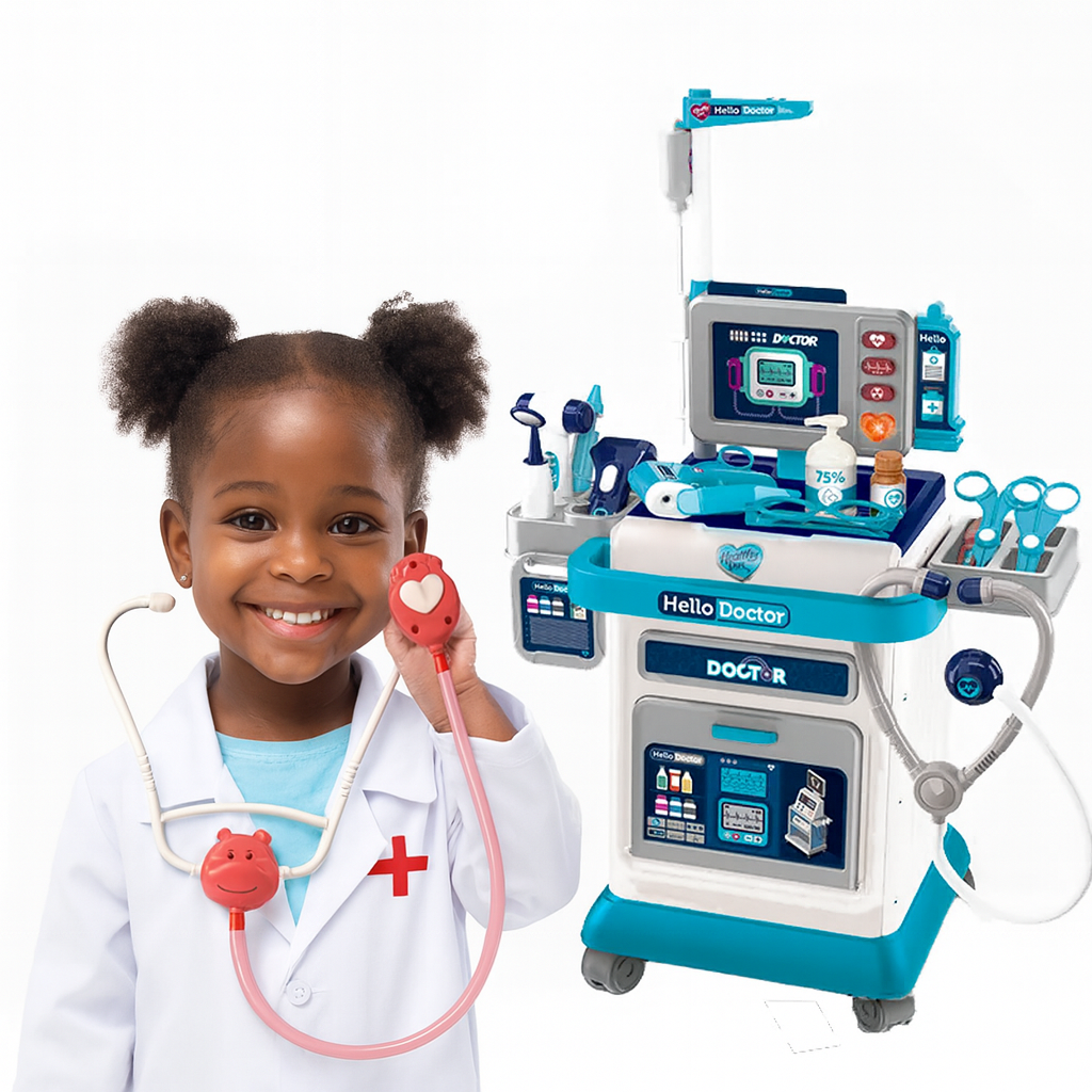 Kids Doctor Trolley Medical Playset – Pretend, Learn & Heal Like a Real Doctor! 🩺