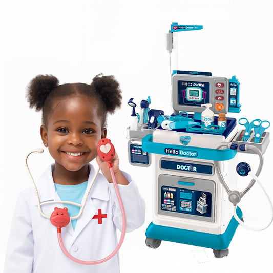 Kids Doctor Trolley Medical Playset – Pretend, Learn & Heal Like a Real Doctor! 🩺
