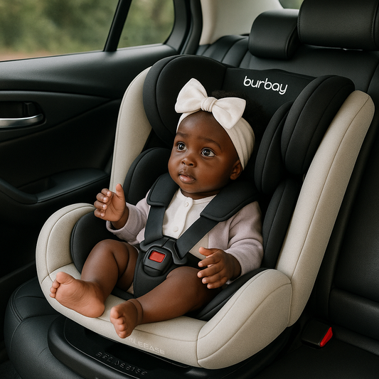 360°  Rotatable Baby Car Seat with ISOFIX – Burbay Luxe, Adjustable, 0–36kg