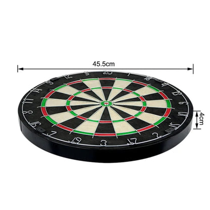 Original Bristle Sisal Dartboard - Tournament Sized Indoor Hanging Number Target Game for Steel Tip Darts