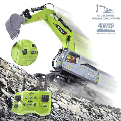 Alloy Excavator – Remote Control  &  4WD Construction Truck