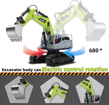 Alloy Excavator – Remote Control  &  4WD Construction Truck