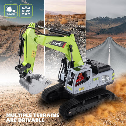 Alloy Excavator – Remote Control  &  4WD Construction Truck