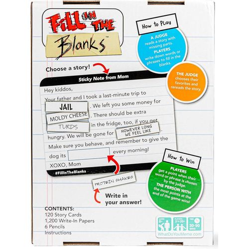 Fill in the Blanks – Game of Crazy Stories