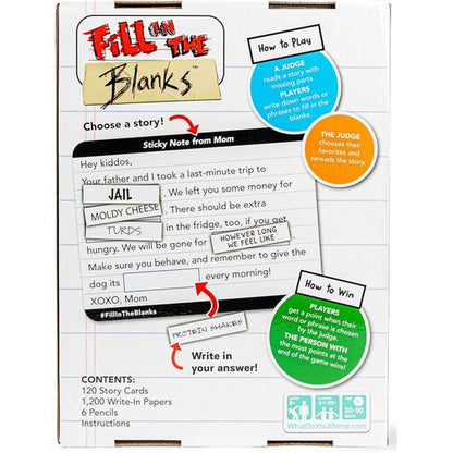 Fill in the Blanks – Game of Crazy Stories