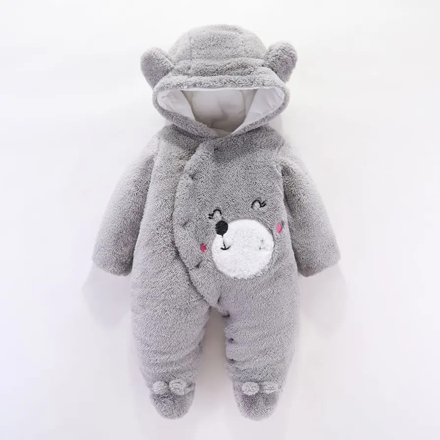 Heavy Baby Rompers with Hood