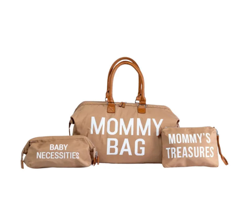3-Piece Mommy Bag Set | Diaper Bag + Pouch + Toiletry Bag