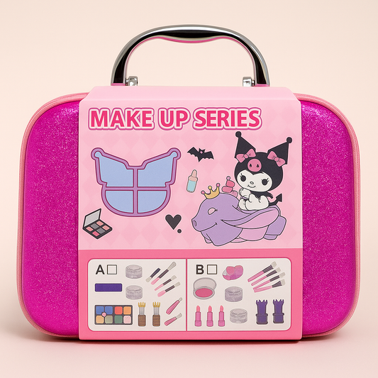 Kids Makeup Kit Toy Set – 21-Piece Beauty Play Set with Case