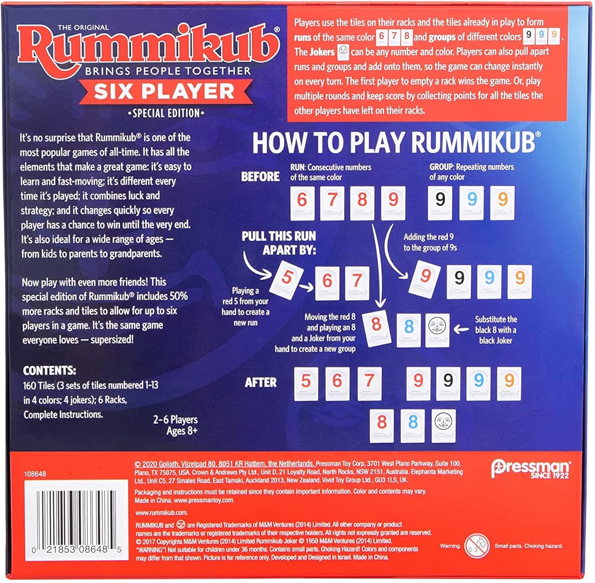 Rummikub – Classic & Six Player Special Edition