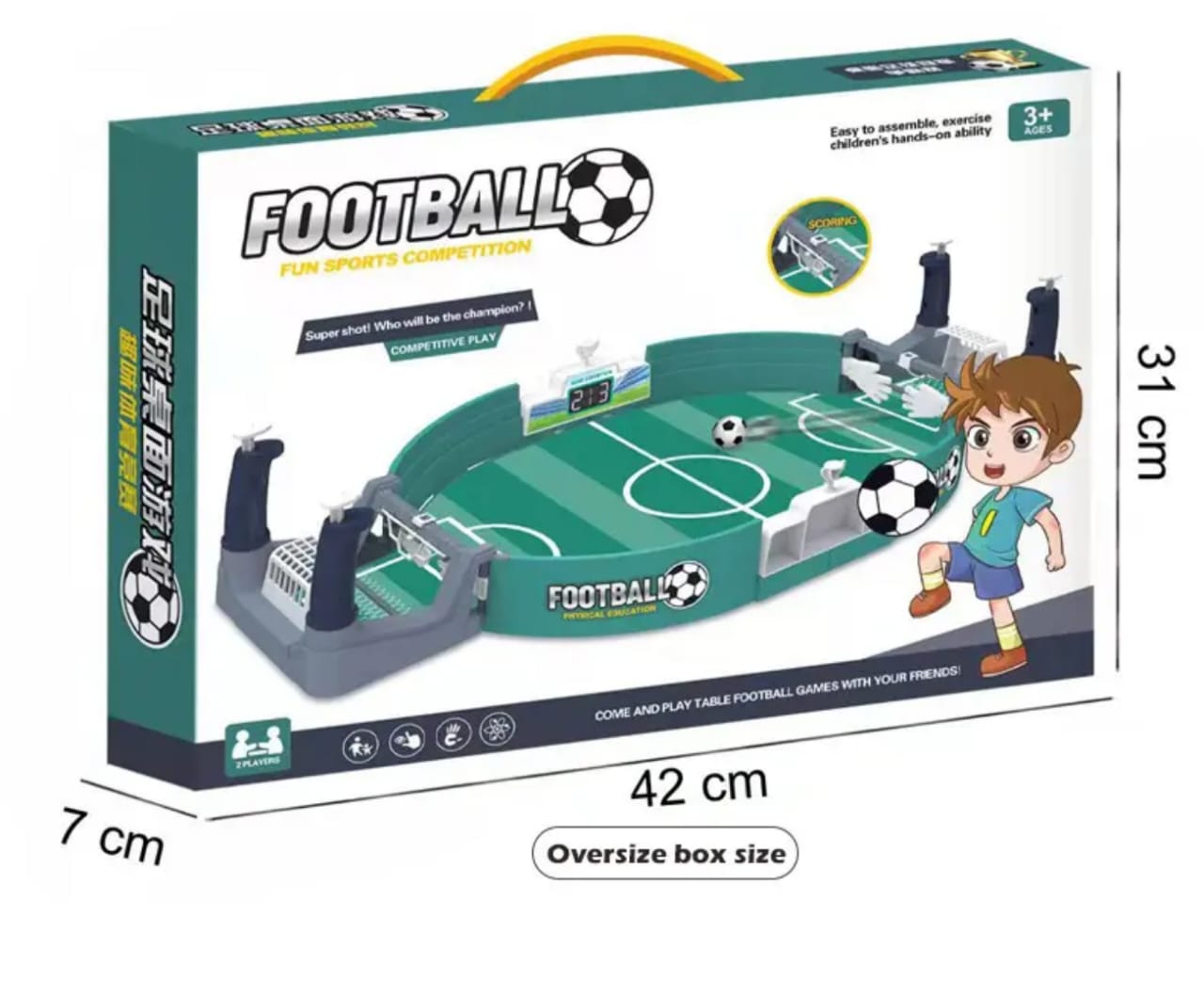 Football Match Table Game – Competitive 2-Player Soccer Fun!