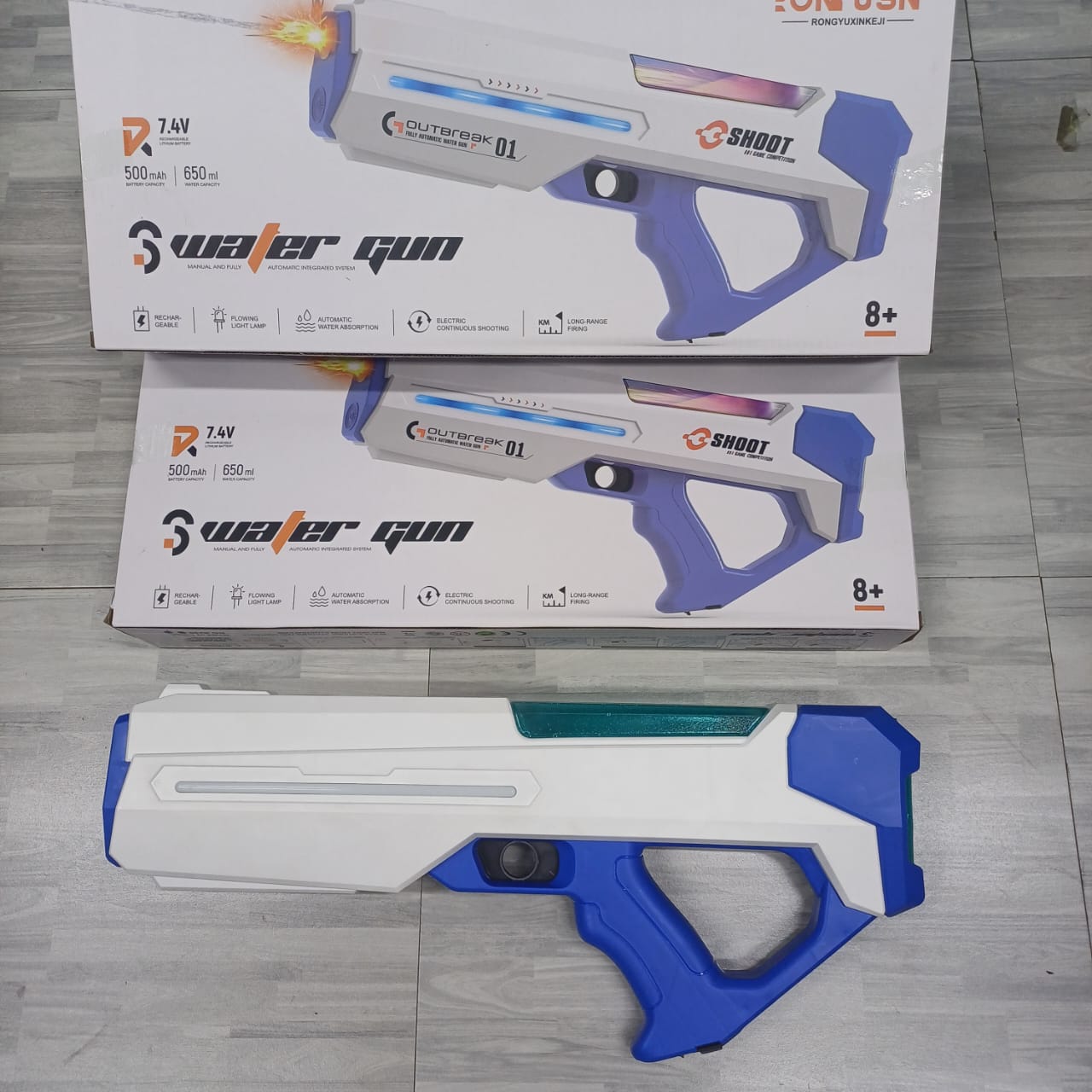 Rechargeable Water Gun for Kids – Long Range Electric Blaster