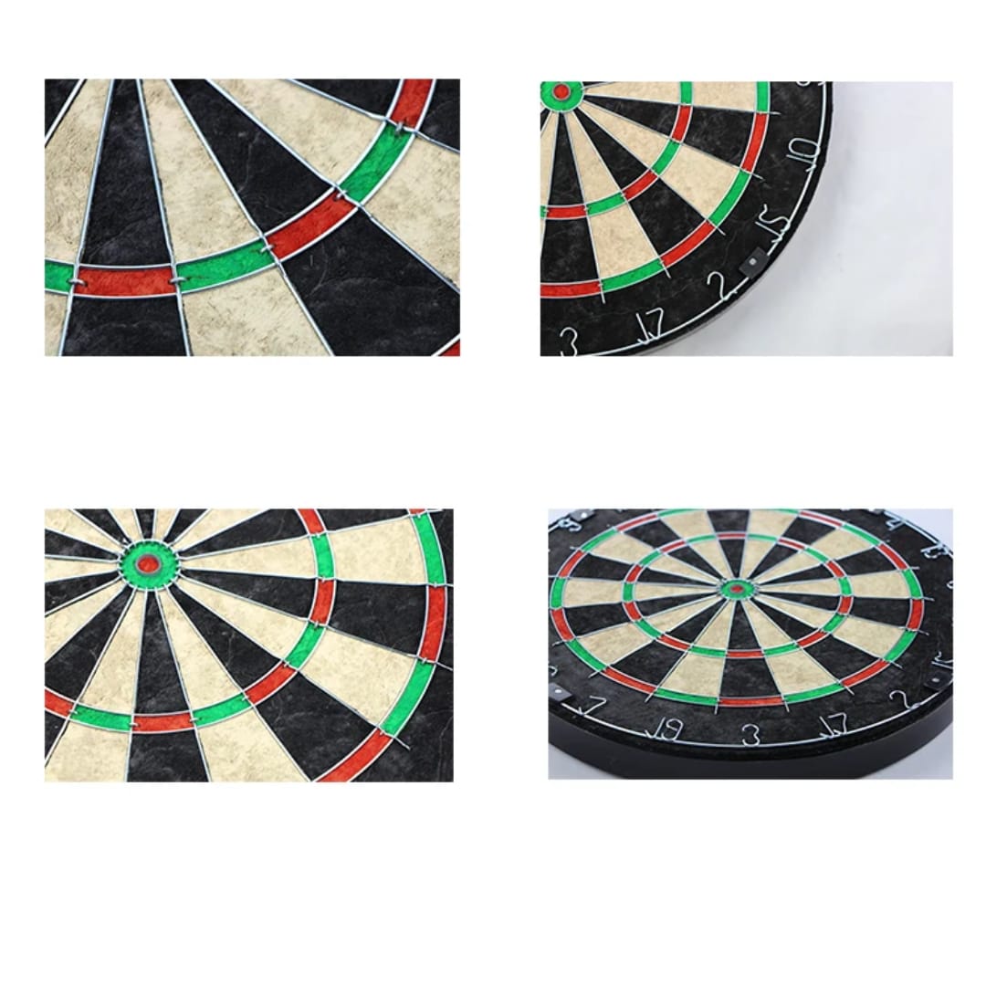 Original Bristle Sisal Dartboard - Tournament Sized Indoor Hanging Number Target Game for Steel Tip Darts