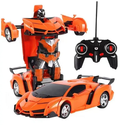 Remote Control Transforming Robot Car – 2 in 1 RC Sports Car