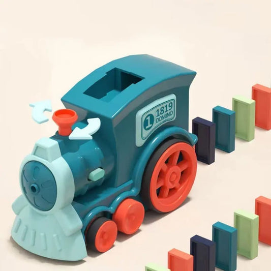 Kids Automatic Domino Builder Train – Fun STEM Educational Toy Set