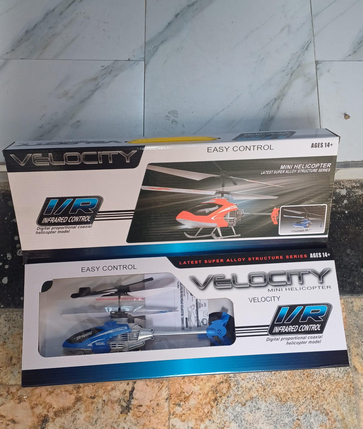 Velocity RC Helicopter – Infrared Remote Control Coaxial Helicopter with Easy Flight Controls