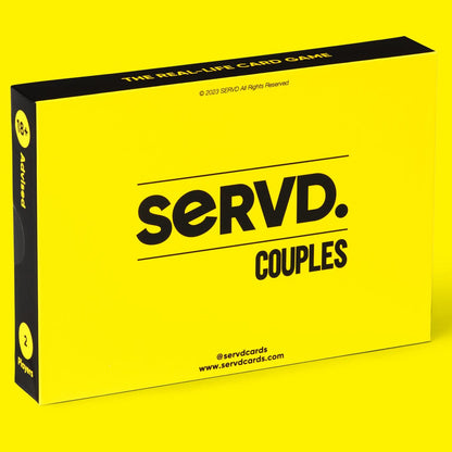 SERV'D Couples Card Game – Fun Conversation & Connection Game for Couples