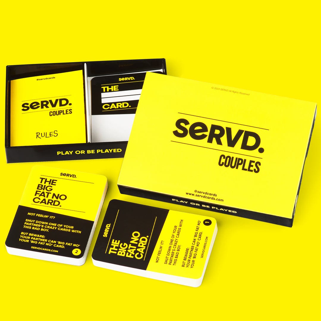 SERV'D Couples Card Game – Fun Conversation & Connection Game for Couples