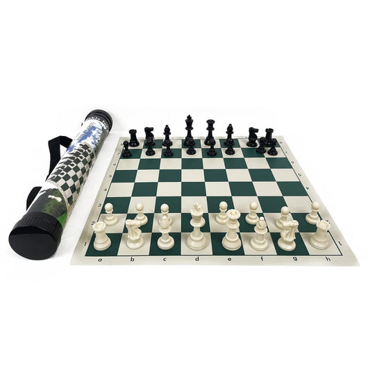 Portable Chess Set – Roll-Up Board & Travel Storage Tube!