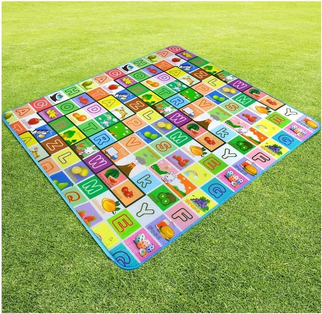 Double Sided  Waterproof  Crawling Floor Mat (200 by 180 cm)