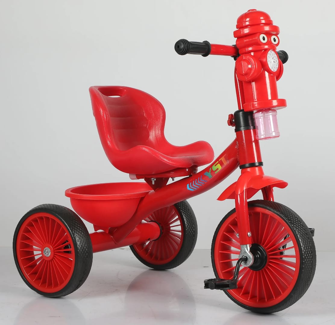 Tricycle with Bubble Machine & Storage Basket