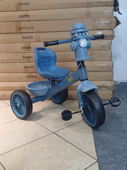 Tricycle with Bubble Machine & Storage Basket