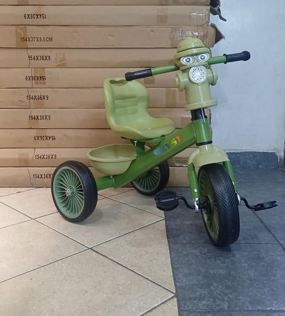 Tricycle with Bubble Machine & Storage Basket