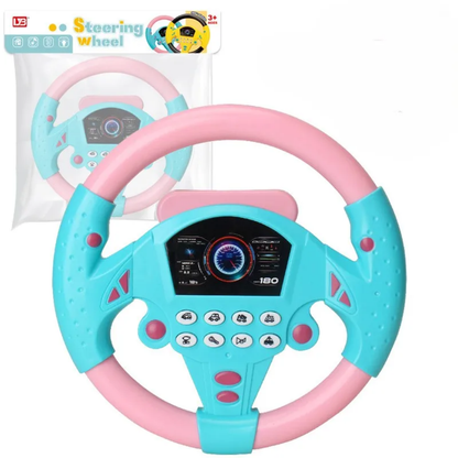 Kids Musical Steering Wheel Toy – Interactive Driving Simulator with Lights & Vehicle Sounds