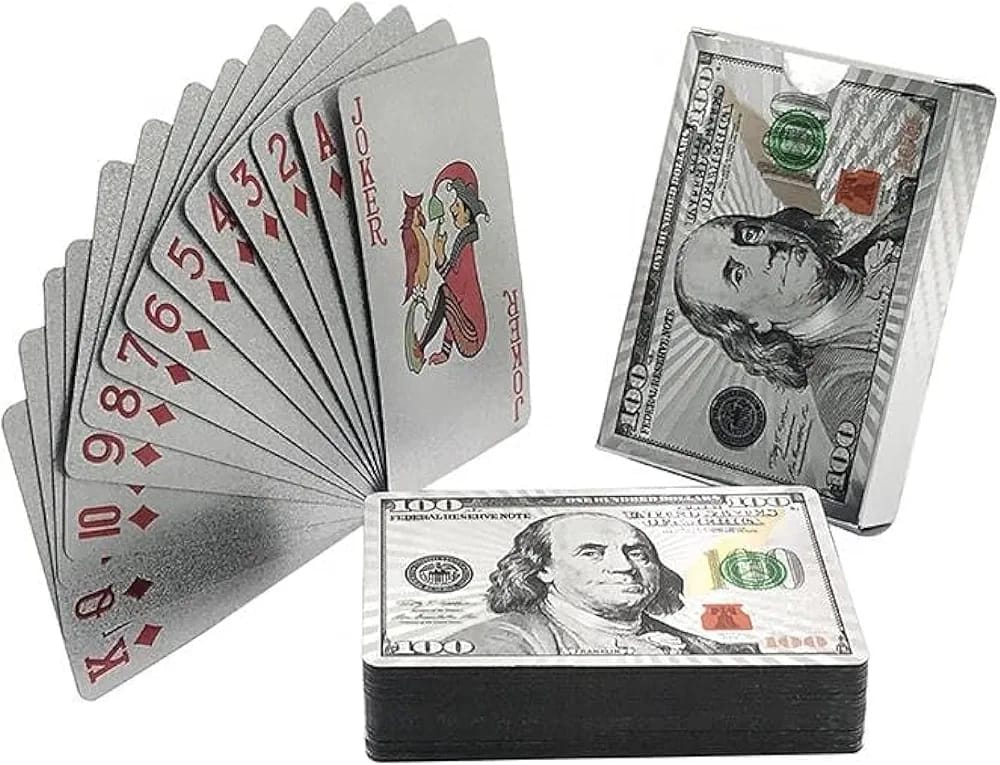 Poker Cards (Black / Gold/ Silver / Dollar / Red / Black / Rose)
